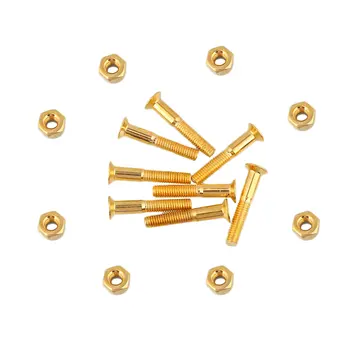 

8pcs/lot 29mm Skateboard Hardware Metal Nails Bolt Screws Kit Set Gold