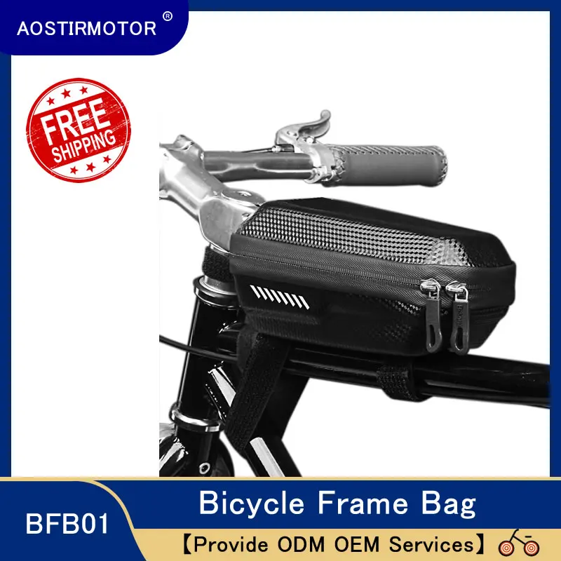 

AOSTIRMOTOR Bicycle Bag Waterproof Bike Cycling Front Frame Tube Handlebar Multifunctional Large Capacity Phone Bag Storage Bag