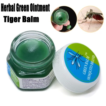 

Herbal Thailand Green Cold Ointment Pain Relief Tiger Balm oil Anti Motion Sickness Refresh Mint Oil Muscle Rub Aches Cream