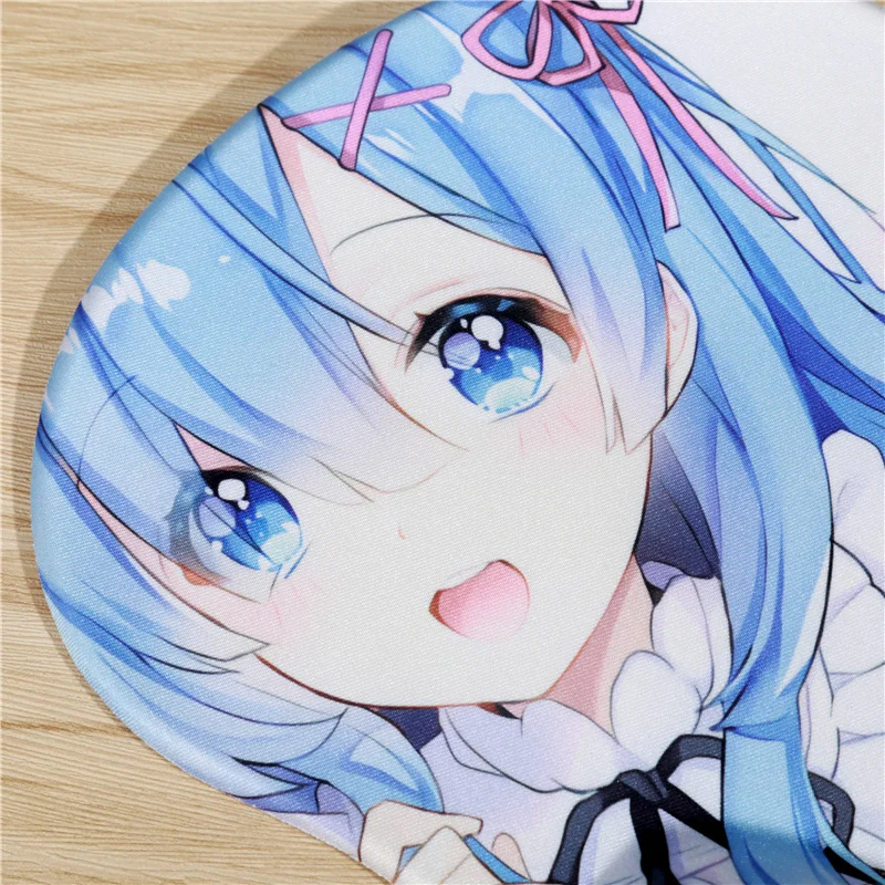 FFFAS 3D коврик для мыши удобный эргономичный Oppai сексуальная грудь аниме девушка геймер подставка для запястья коврик для мыши для ноутбука ПК