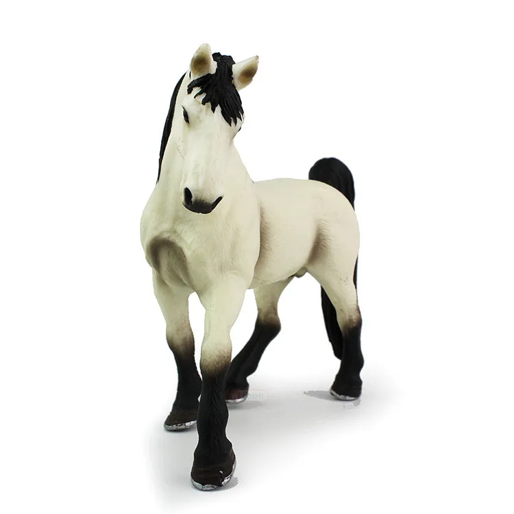 Новый стиль твердая лошадь модель игрушки большой размер Дикая Лошадь ферма знак зодиака лошадь Модель Детская образовательная модель