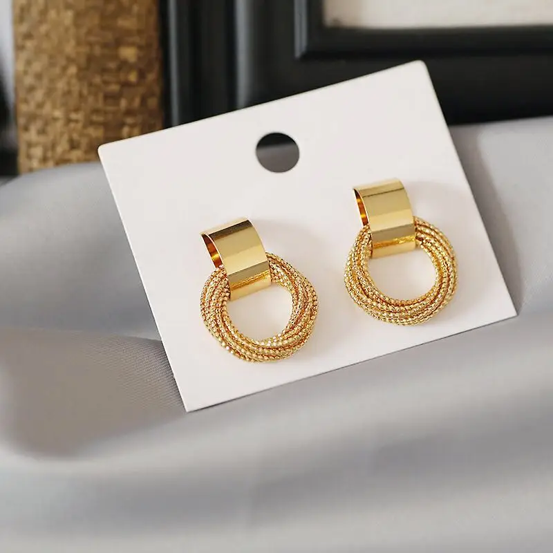 New-Retro-women-s-handmade-earrings-simple-fashion-earrings-jewelry-pendants-wedding-birthday-gift