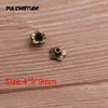  50pcs 4*9*9mm Two Color Receptacle Hollow Morning Glory DIY Spaced Jewelry Accessories Charms For Jewelry Making ► Photo 3/5