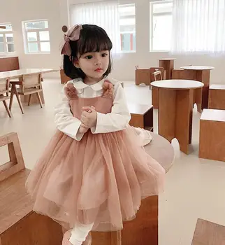 

2020 Baby Girls Vest Dress Spring Princess Fashion Kids Girls Dresses 1-6 Years