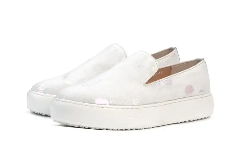 

New Fashion Leather Shoes Men slip on white loafers for mens casual shoes men