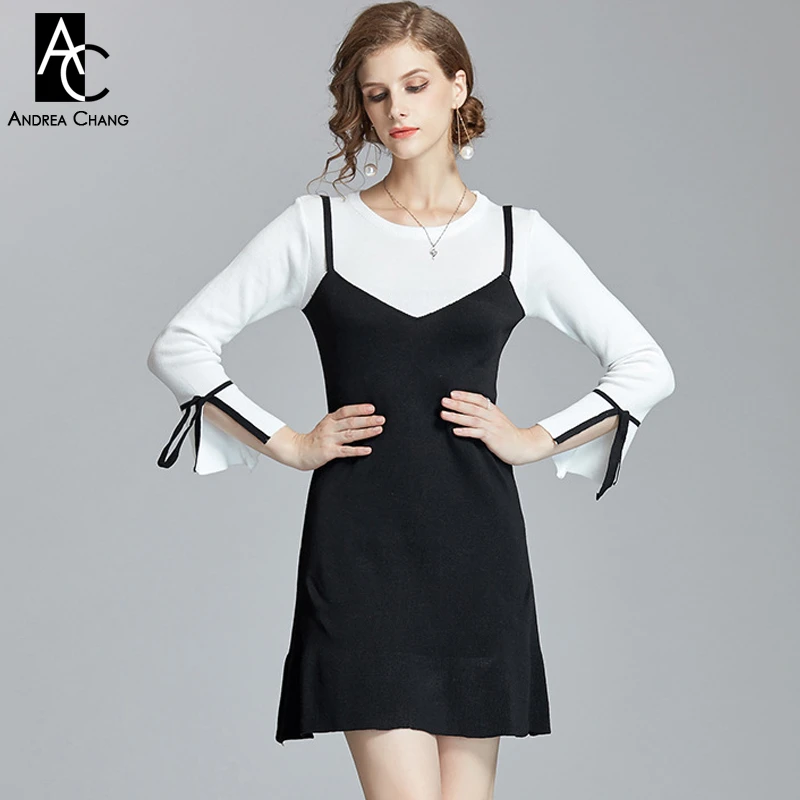 Black dress with ribbon Clearance