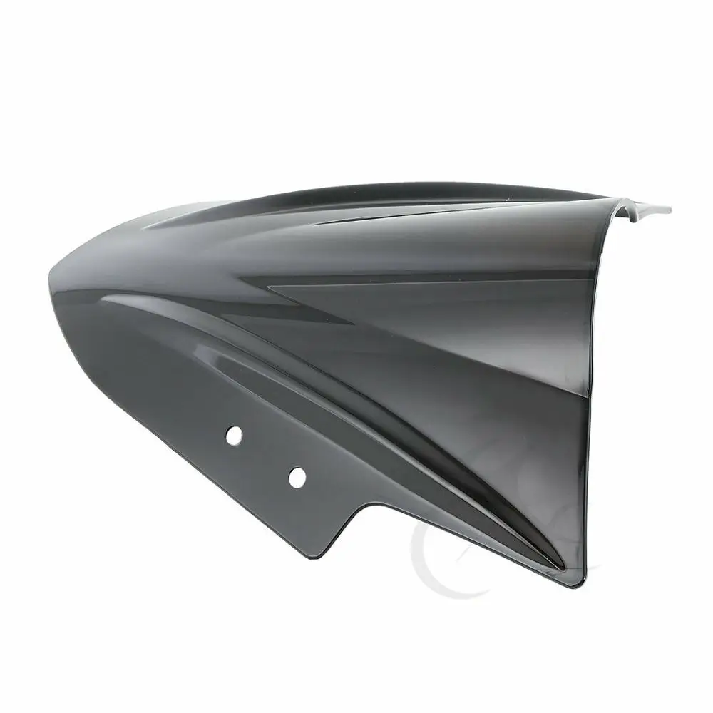 Мотоцикл двойной пузырь лобовое стекло для Kawasaki Ninja 300 EX300 2013- черный/прозрачный