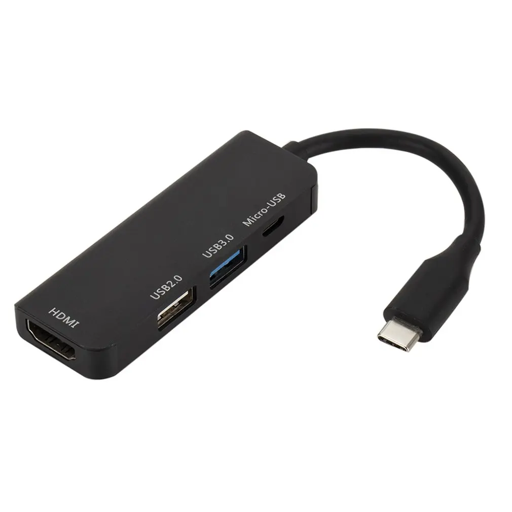 USB-C концентратор к HDMI микро USB 3,0 2,0 4 Порты и разъёмы разветвитель адаптер type-c USB хаб для клавиатуры для принтера телефона жесткий диск Динамик Мышь