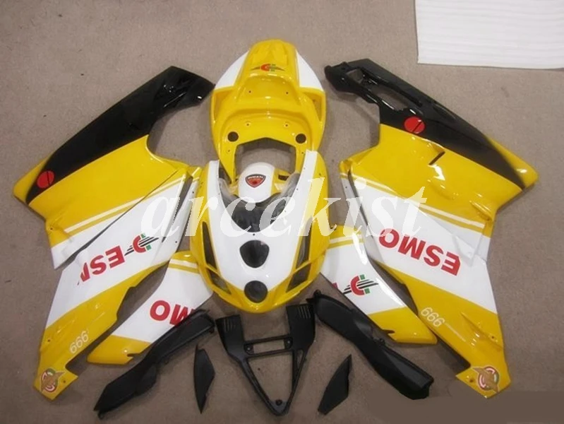

New Style Injection ABS Motorcycle Full Fairings Kit Fit for Ducati 749 999 2003 2004 03 04 Custom Yellow white black