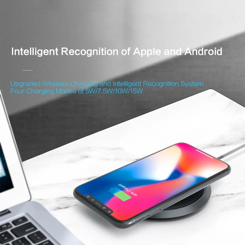 15 Вт Быстрое беспроводное зарядное устройство Qi для iPhone X XS Max XR 8 Plus Быстрое беспроводное зарядное устройство для samsung S10 S9 S10+ S10e Note 9 8 S6 S7 Edge для Xiaomi Mi 9 huawei P30 Pro P20