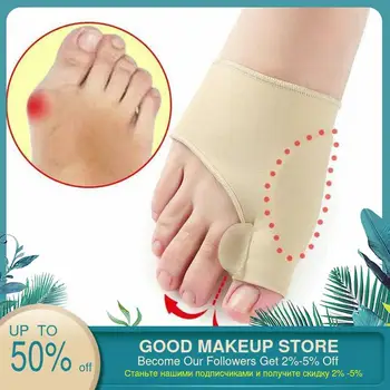 

1 Pair Toe Separator Hallux Valgus Bunion Corrector Orthotics Feet Bone Thumb Adjuster Correction Pedicure Sock Straightener