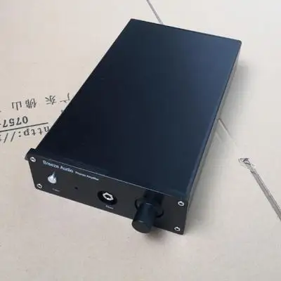 1706 DIY усилитель для наушников алюминиевое шасси Amp Корпус коробка 172*60*251 мм - Цвет: Black panel