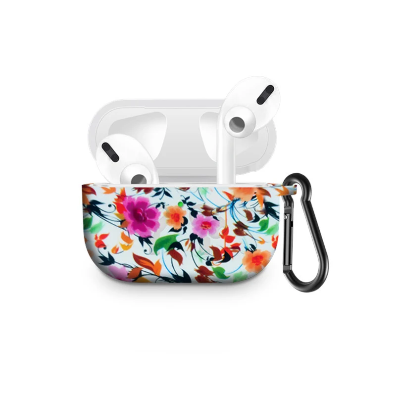 Flower Симпатичный и приятный силиконовый чехол с принтом для Apple Airpods Pro противоударный чехол для Apple Air pods 3 Pro correa для Airpods Pro 3 Чехол - Цвет: Flower