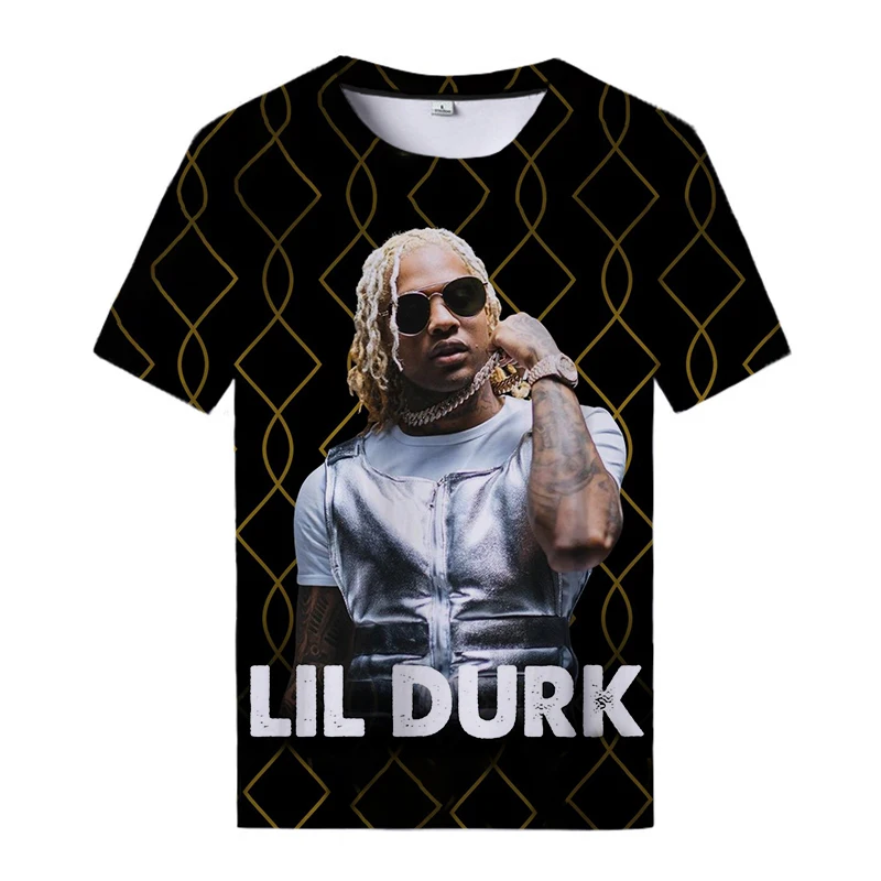 Lil Durk 3D Printed T Shirt T Shirt Hip Hop Streetwear Oversized T Shirt Rapper Cool Tee 5