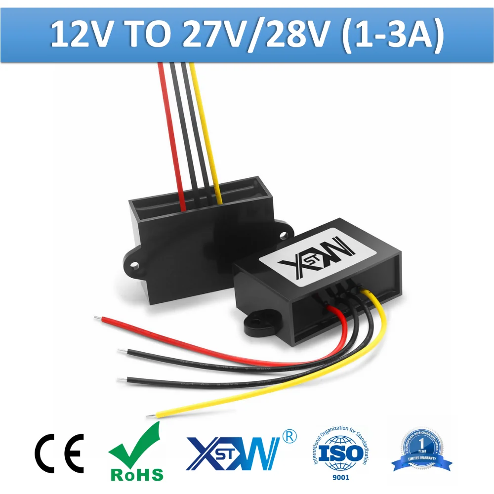 Xwst dc para dc Módulo 12v a 27v 28v Não Isolado Intensificar o Conversor de Potência do Impulso 27v 28v Regulador de Tensão Estabilizador