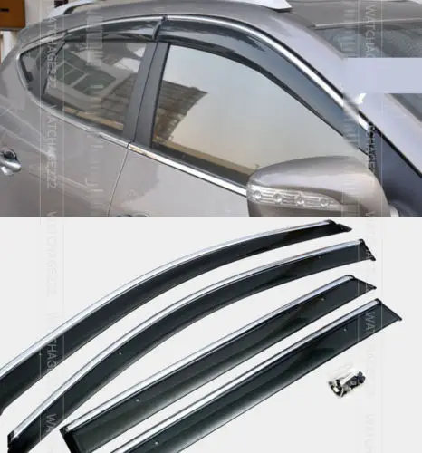 

FIT FOR 10- HYUNDAI TUCSON IX35 SIDE WINDOW RAIN DEFLECTORS VISOR WEATHERSHIELDStool