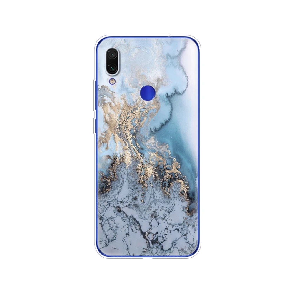 For xiaomi Redmi Note 7 Case Silicone Painting Soft TPU For xiaomi Redmi Note 7 Case 6.3 inch Fundas Coque Redmi NOTE 7 PRO Case cases for xiaomi blue Cases For Xiaomi