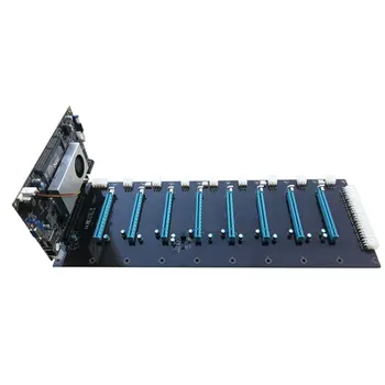 

DDR3 Memory 8 Card In-Line PCIE Motherboard IC847. Suitable For Eth ZEC XMR Mining Stable GPU 8 Card Computer Motherboard