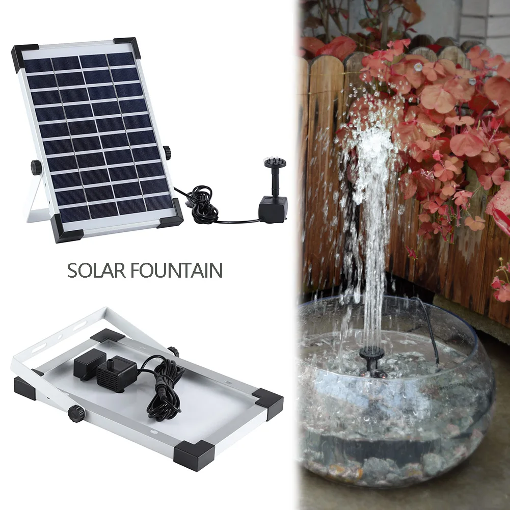 

Mini Solar Fountain Water Pump for Pond Watering Floating Pump Solar Panel Bird Bath Floating Water Fountain Pump Garden Decor