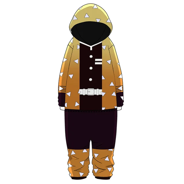 Demon Slayer Costume Adult Unisex Demon Slayer Onesie Pajamas