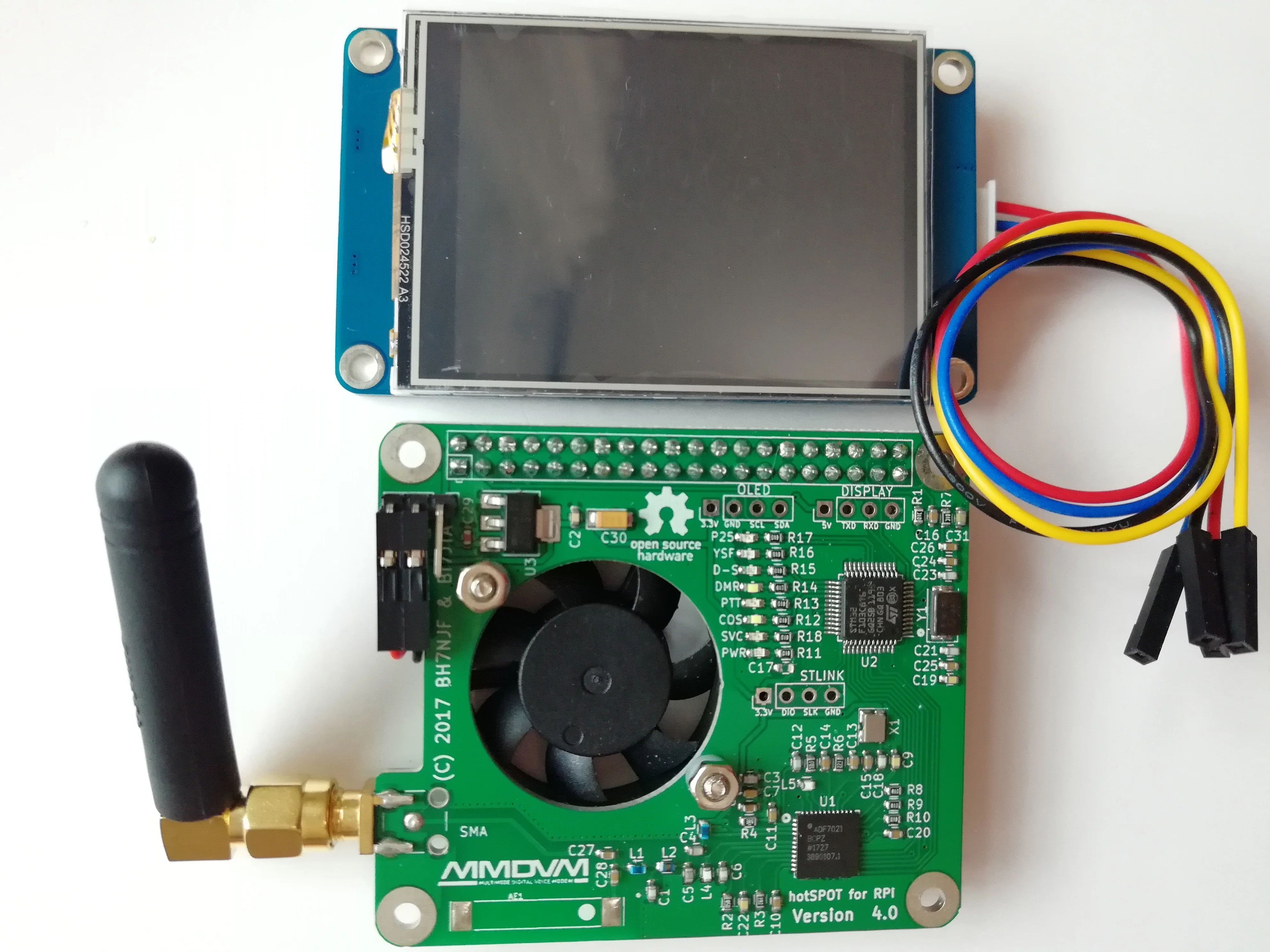 

Simplex hotspot board with ANT FAN RPI + LCD SCREEN(NEXTION 3.2'')MMDVM