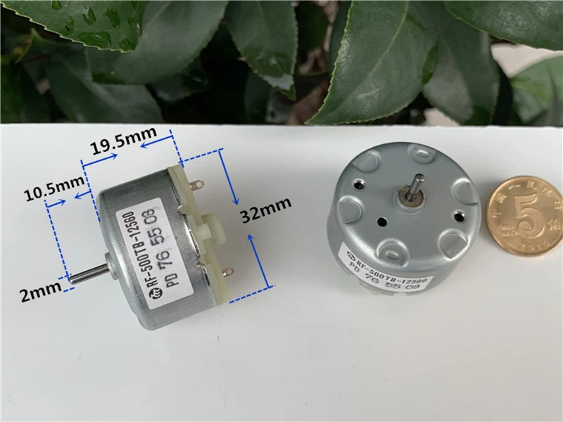 MABUCHI RF-500TB-12560 DC 5V-12V 5500RPM Micro 32mm Round Motor Bell Fragrance E