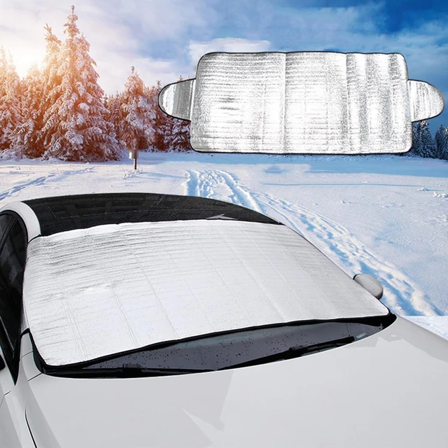 Pare-brise avant de voiture, couverture de neige, anti-glace, pare-soleil,  protection anti-gel, bloc