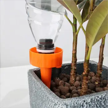 

Self Spikes Irrigation System PP Plant Waterer Automatic Watering Device Manual with Slow Release Control Valve Switch