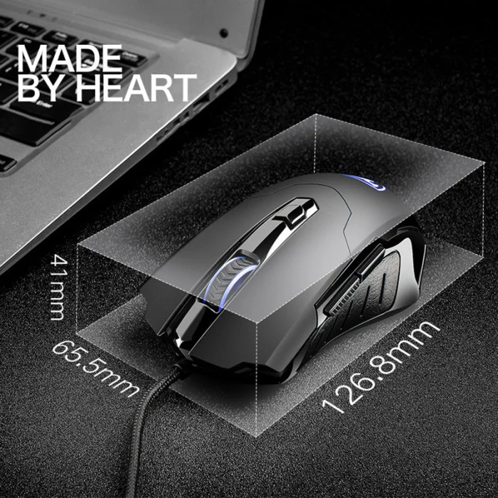 Игровая мышь с подсветкой 2400 точек/дюйм 5,8 ГГц проводная USB мышь для настольного компьютера DU55