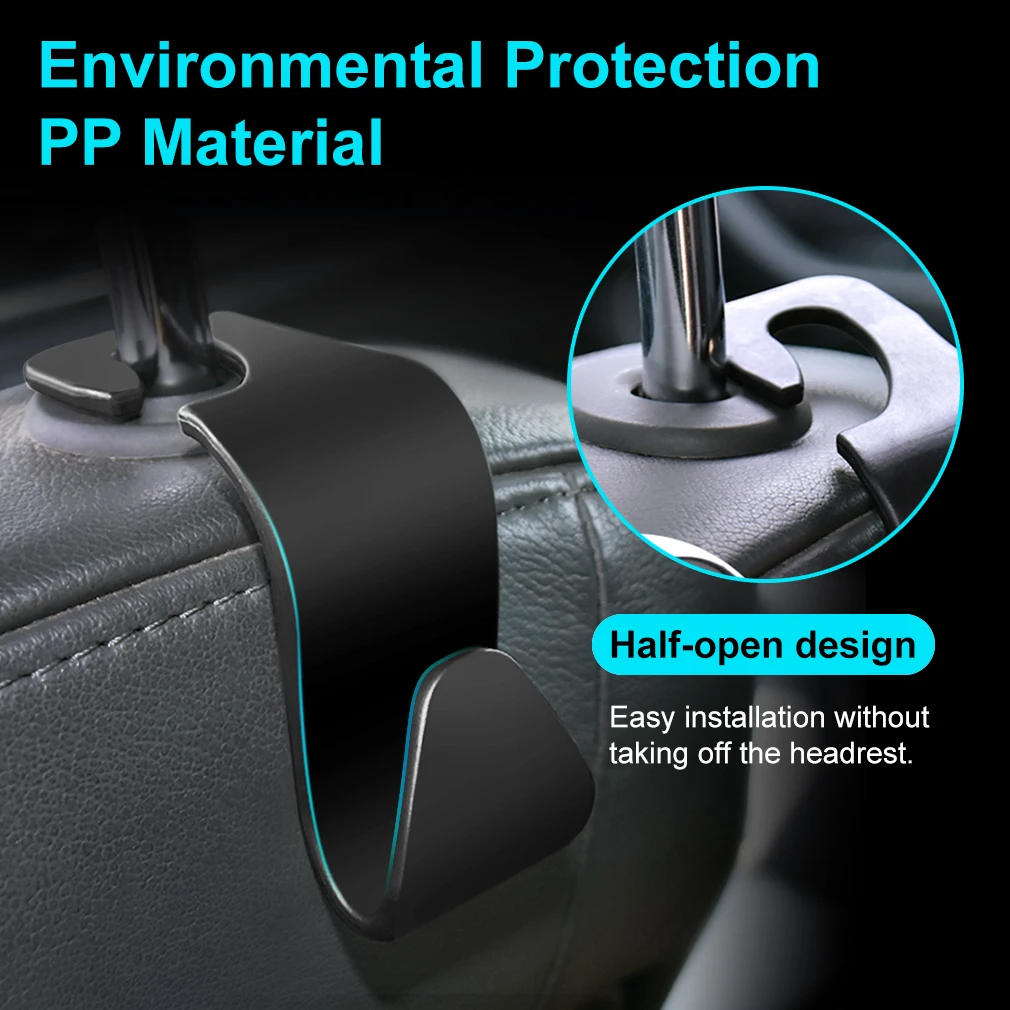 

1pcs Auto Car Hooks Hangers Organizer Universal for KIA RIO Ford Focus Hyundai IX35 Solaris Mitsubishi ASX Outlander Pajero