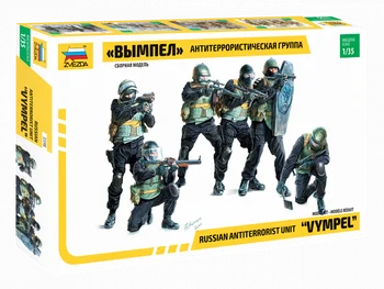 

Сборная модель ЗВЕЗДА / ZVEZDA - Антитеррористическая группа "Вымпел" 1:35 78 деталей
