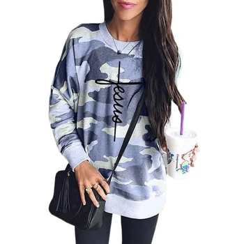 

Letters Print Camouflage Hoodies Hoodies For Women Kawaii Sweatshirts Women Youth Clothings Loose Frauen Cropped Street Thick