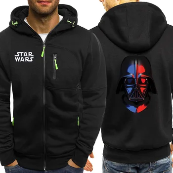 

Movies Darth Vader Men Hoodie Sweatshirt Autumn New Casual Zipper Jacket Male Fleece Coat Harajuku Streetwear Mens Tracksuit