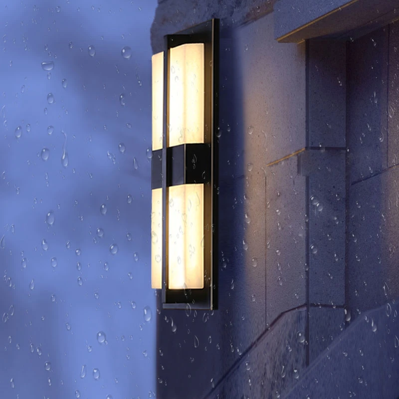 Modern Outdoor Waterproof Ip65 Wall Mounted Lamp Led Wall Lighting Garden Porch Sconce Light 96 220v Gold Black Sconce Luminaire Outdoor Wall Lamps Aliexpress