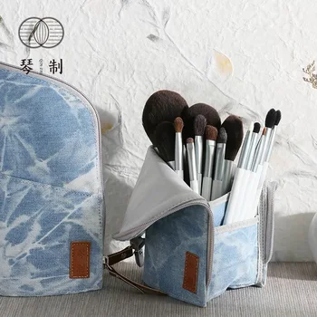 

Chinese Style landscape and waterfall series Makeup brush 15 pieces suit including bag Eyebrow brush lip brush