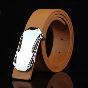 

TJ-TingJun New Board Buckle Belt Men's Belt Girdle Waistband Leisure Noble Generous Sports Car Smooth Buckle Belt Belts DS3517