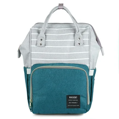Сумка для беременных, сумка для подгузников, рюкзак для мамы, сумки для подгузников, Большая вместительная детская сумка, дорожная сумка для мам, bolsa maternidade, сумка для кормления - Цвет: green