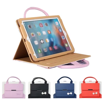 

Tablet Shell For iPad Mini 1 2 3 4 case Cute bow-knot Portable Skin for funda iPad 2 3 4 Air 1 2 tablet stand cover