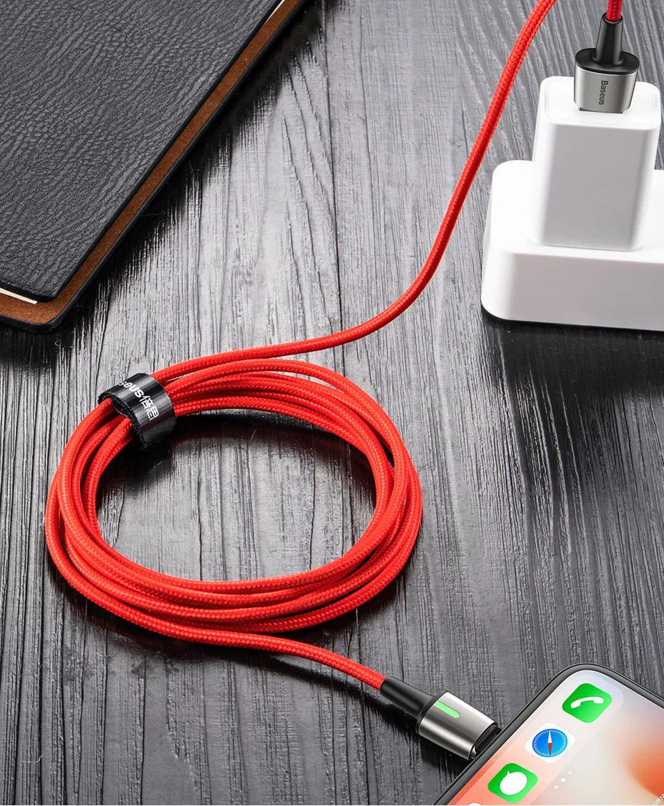 Магнитный Micro USB кабель Baseus для быстрой зарядки iPhone samsung, Магнитный зарядный адаптер usb type C, кабели для мобильных телефонов