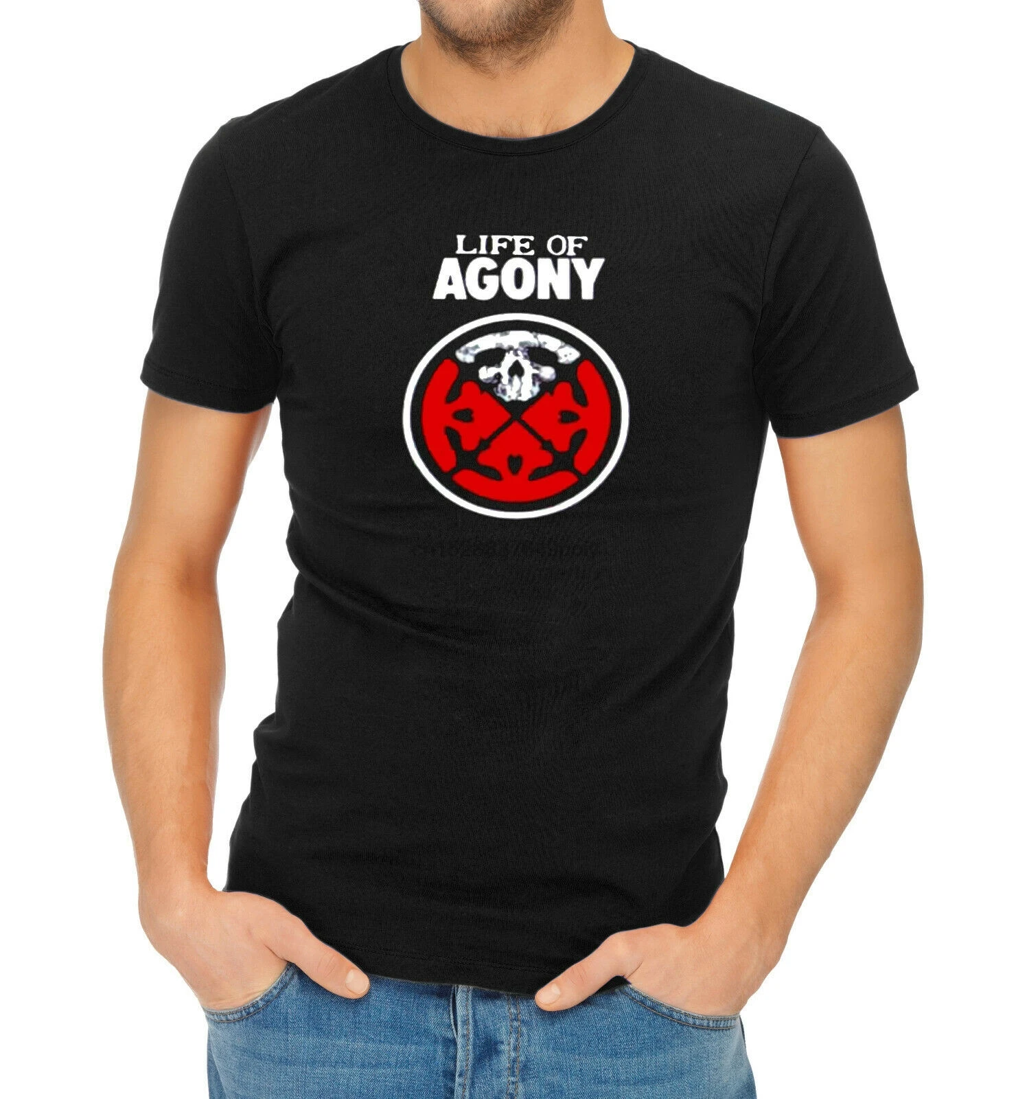 Футболка с изображением альбома Life Of Agony River Runs Red 1993 | Мужская одежда