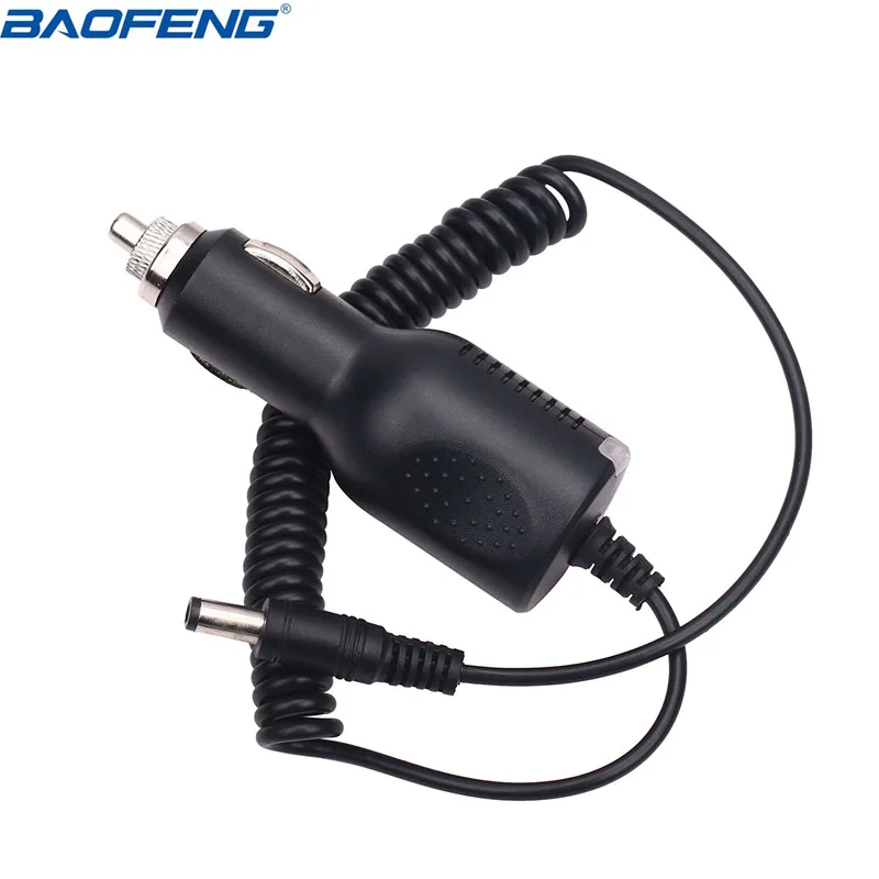 Baofeng обновленная версия 12-24V Вход автомобиля Зарядное устройство кабель с индикатором светильник для Baofeng UV-5R UV-82 GT-3 UV-9R плюс иди и болтай Walkie Talkie