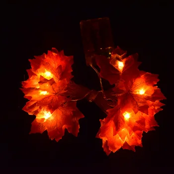 

4 Sizes Maple Leaves LED String Light AA Battery Operated Autumn Stair Garden Led Lights Christmas Tree Decoration Lighting
