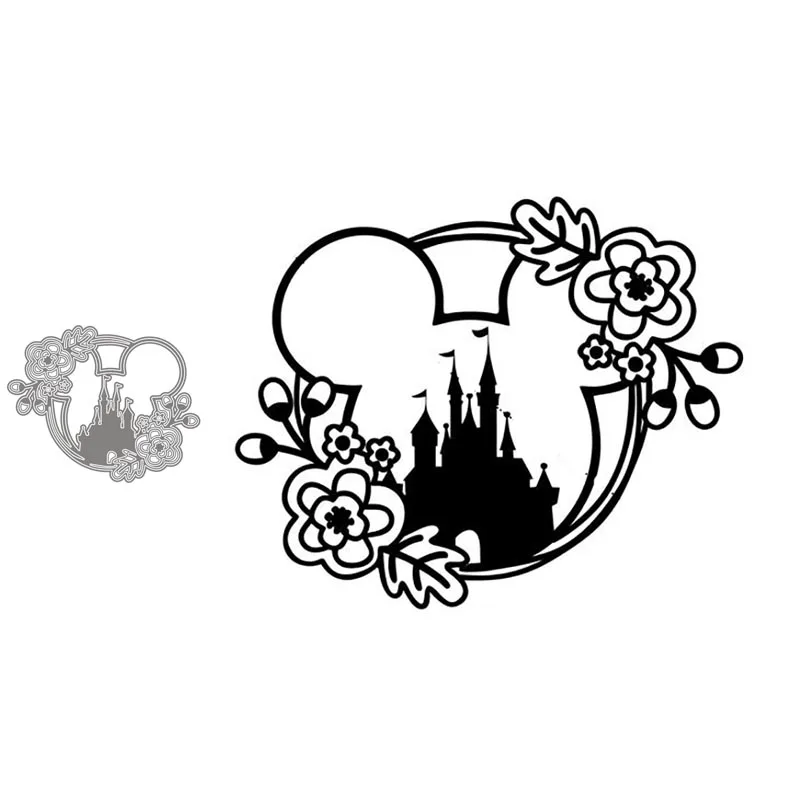 

Metal Cutting Dies Stencils Flowery Castle for DIY Album Paper Card Decorative Craft Die Cuts