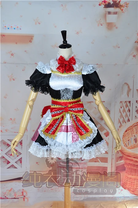 [На заказ] костюм горничной Нико Ядзава из аниме Love Live платье лолиты + головной
