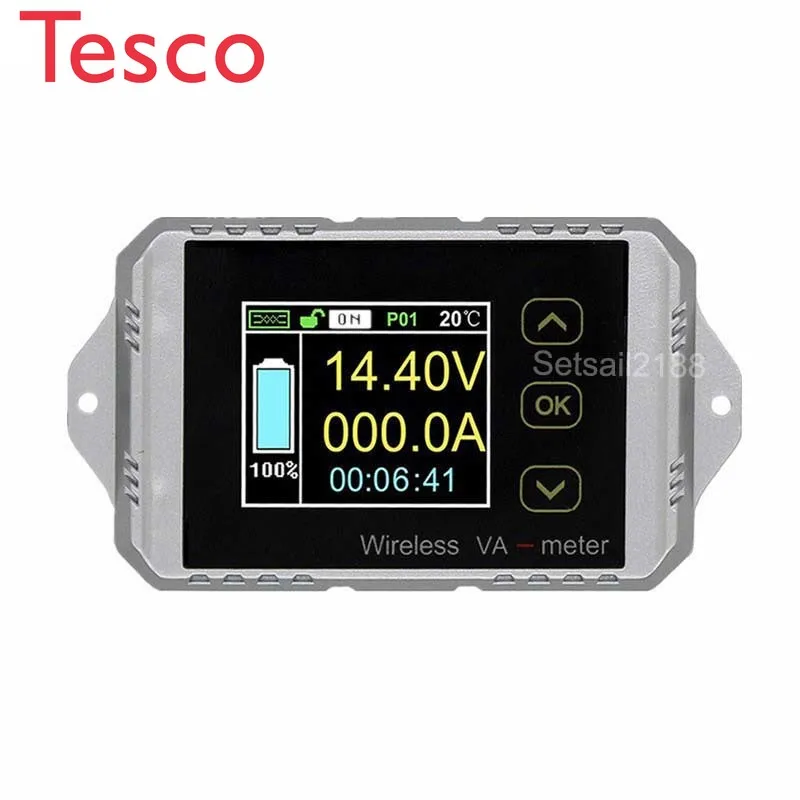 

VAT1300 DC 120V 300A Wireless Multifunction Battery Coulometer Coulomb meter Digital DC power watt meter battery capacity tester