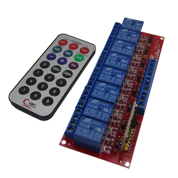 

12V 8 Channel IR Infrared wireless Remote Control Switch Relay Module Board