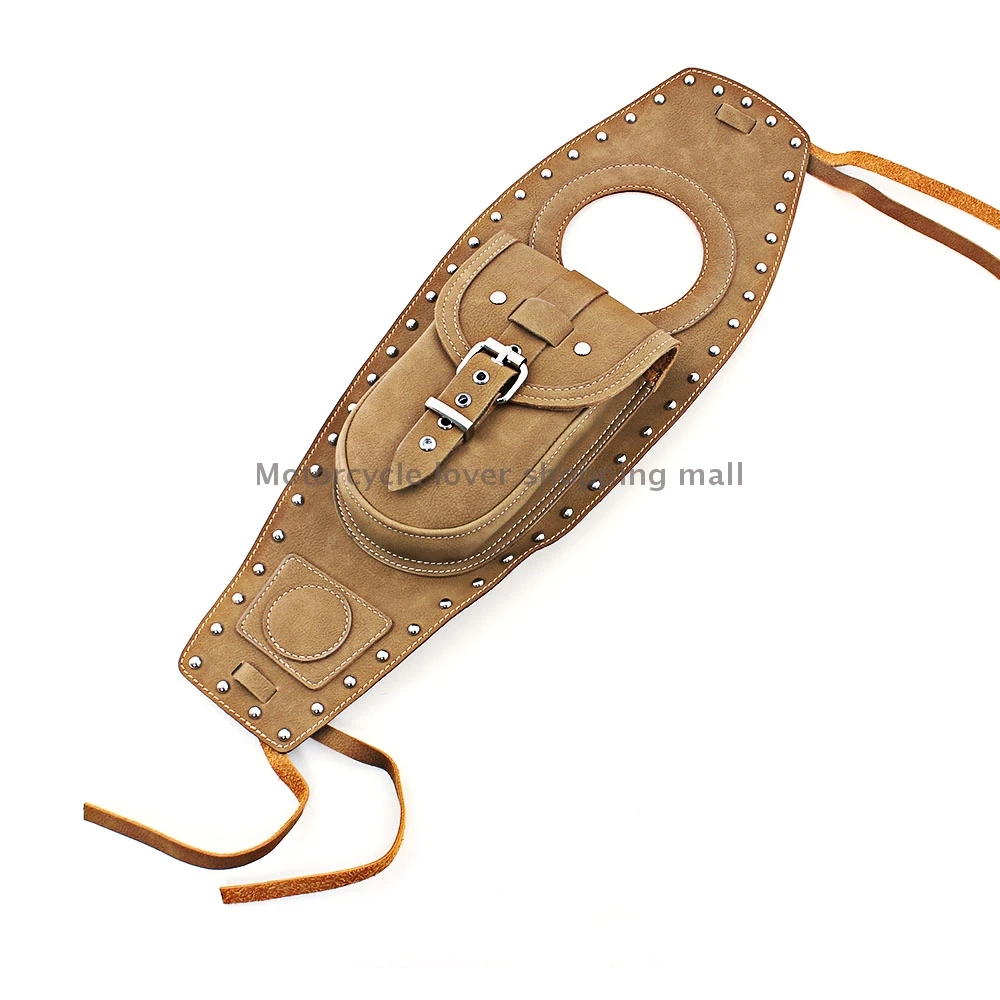 Motorcycle tank bag PU Leather Fuel Tank Bag Gas Tank Pad Cover Fits for Harley Davidson Sportster 883 1200
