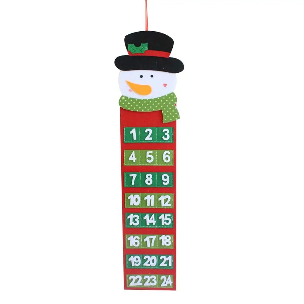 Календари advent, Рождественский календарь, украшения, календарь Санта-Клауса, лобби, семейная подвеска с календарем, perpetuo FDH - Цвет: B