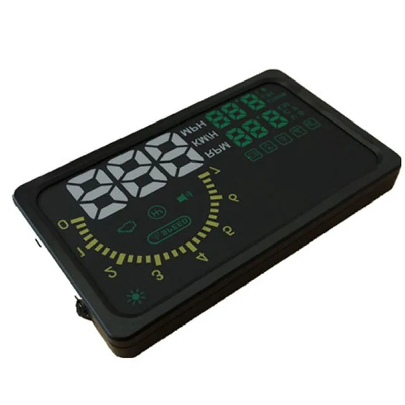 " светодиодный OBD-II HUD Дисплей над скоростью ing Предупреждение скорость/км об/мин/сдвиг света/Индикатор температуры