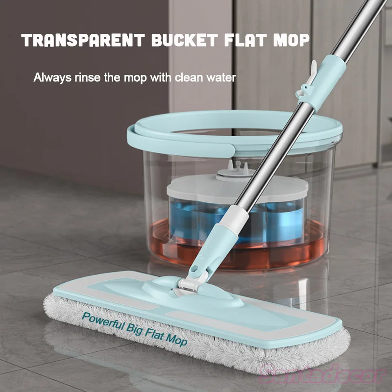 Dual Drive 360° Spin Transparent Bucket Sewage And Clear Water